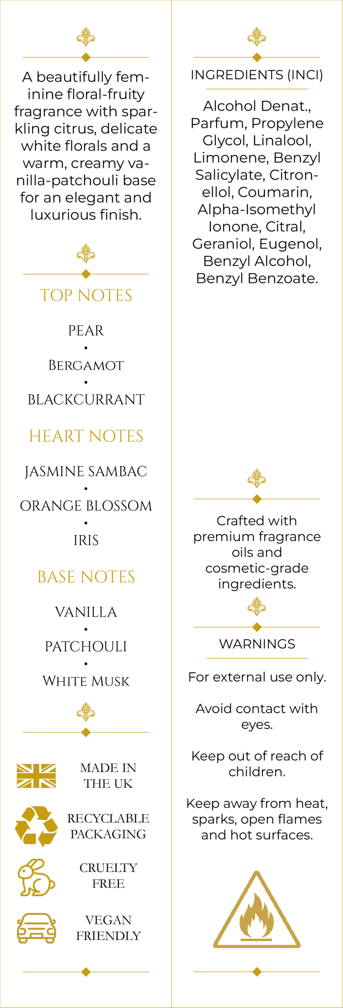 Belle Amour 50ml (260) Parfum For Her - Elysium Aromatherapy