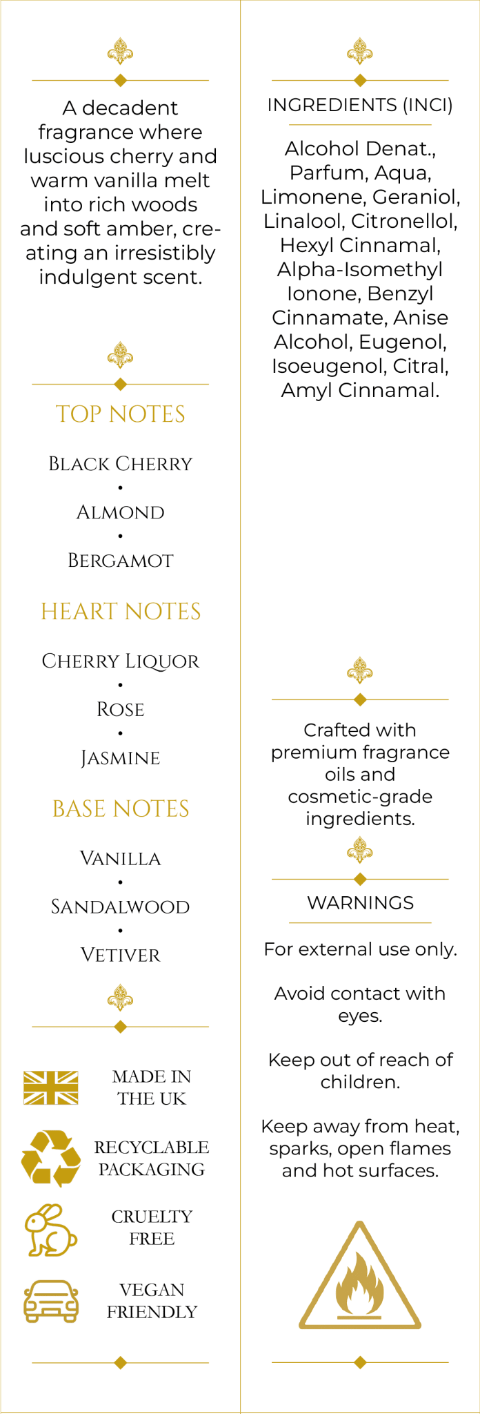 Cherry Noir (331) 50ml Parfum Unisex - Elysium Aromatherapy