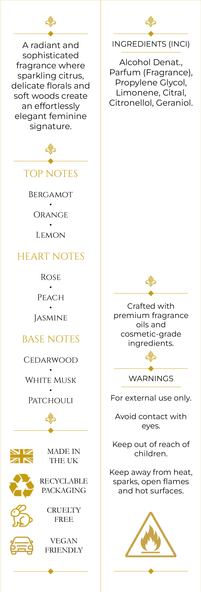 Imperial Femme (161) 50ml Parfum For Her - Elysium Aromatherapy