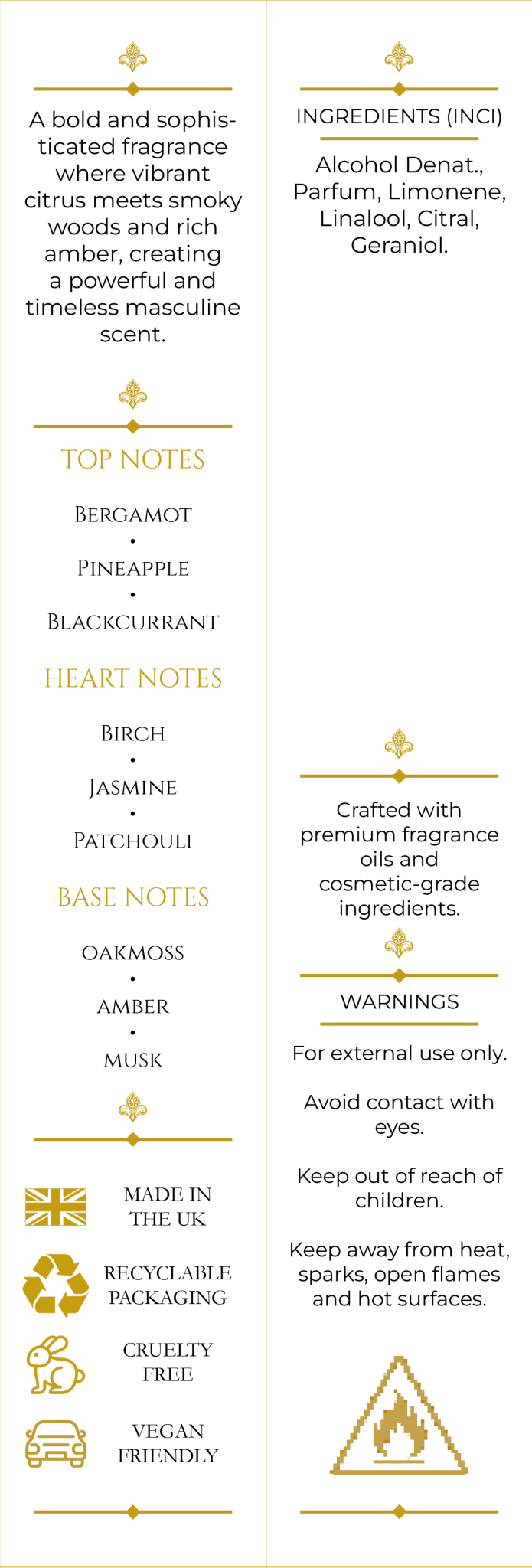 Imperial Homme (160) 50ml Parfum For Him - Elysium Aromatherapy