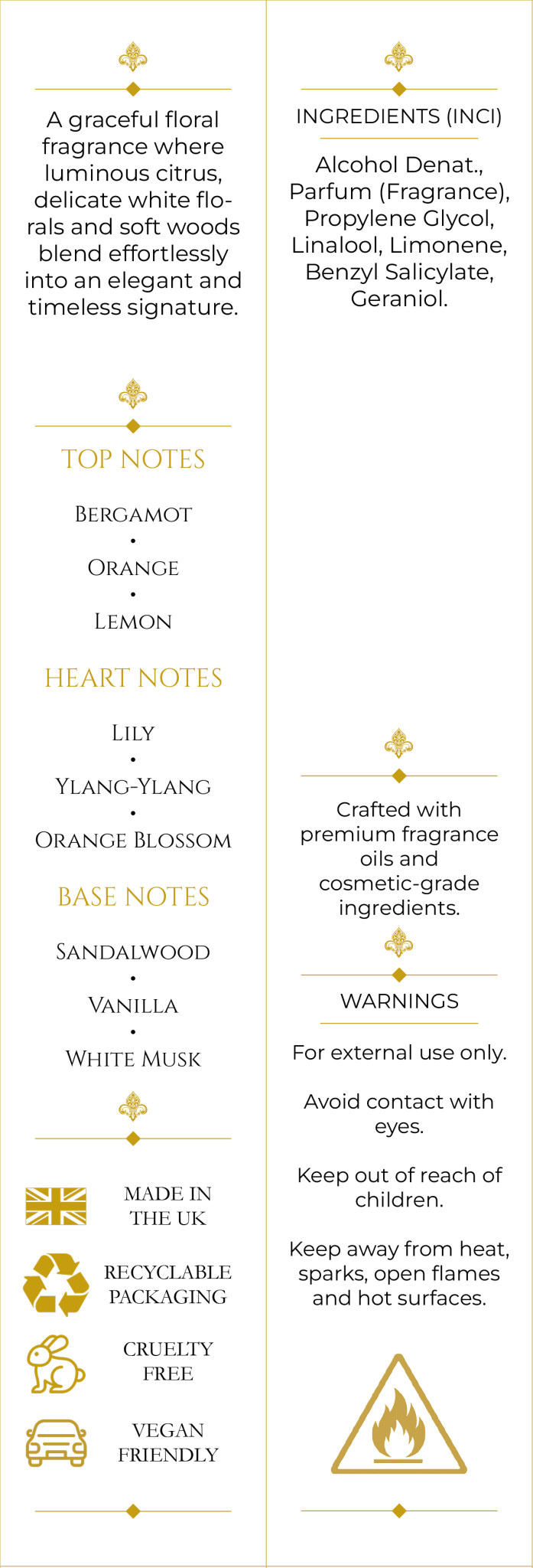 Ivory Bloom (190) 50ml Parfum For Her - Elysium Aromatherapy