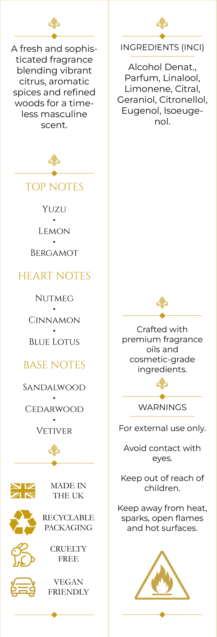Aqua Homme (211) 50ml Parfum For Him - Elysium Aromatherapy