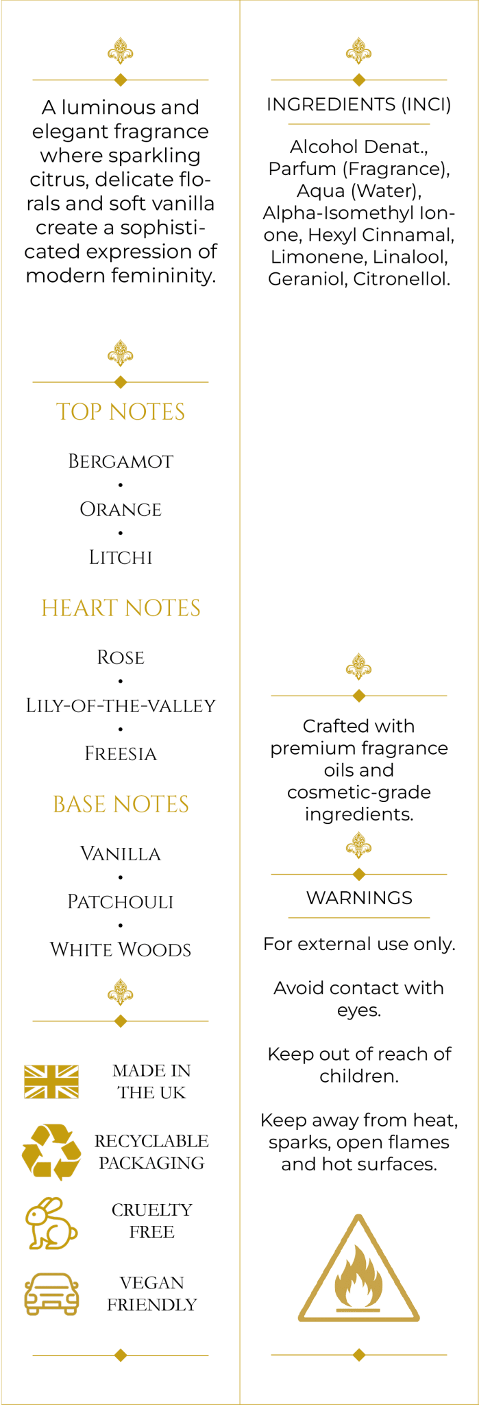 Crystal Femme (103) 50ml Parfum For Her - Elysium Aromatherapy
