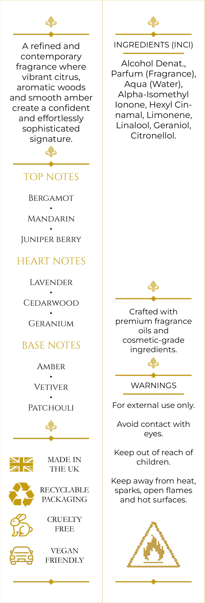 Crystal Homme (104) 50ml Parfum For Him - Elysium Aromatherapy