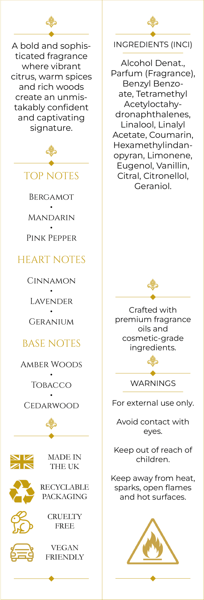 Ember Spice (372) 50ml Parfum For Him - Elysium Aromatherapy