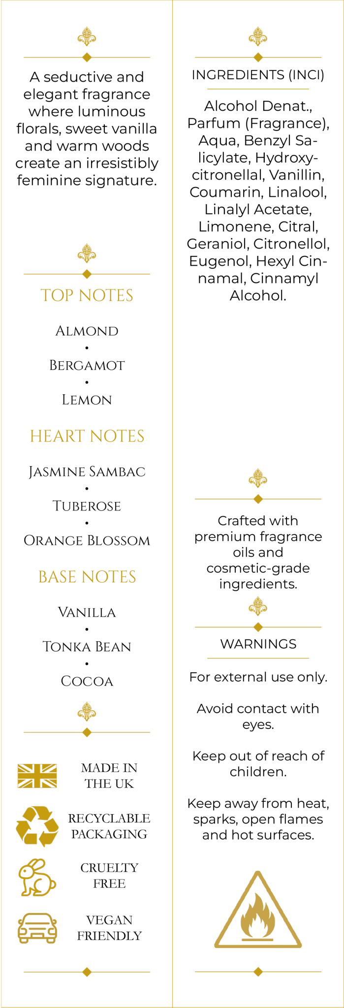 Femme Noir (141) 50ml Parfum For Her - Elysium Aromatherapy
