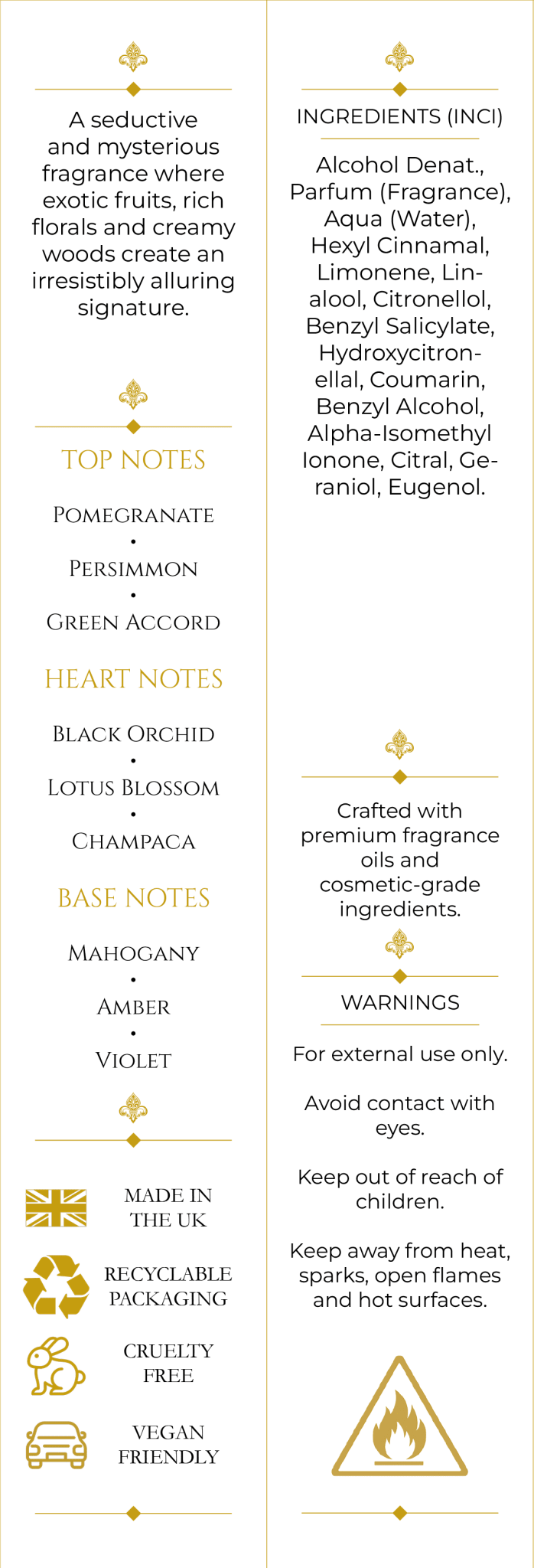 Forbidden Bliss (131) 50ml Parfum For Her - Elysium Aromatherapy