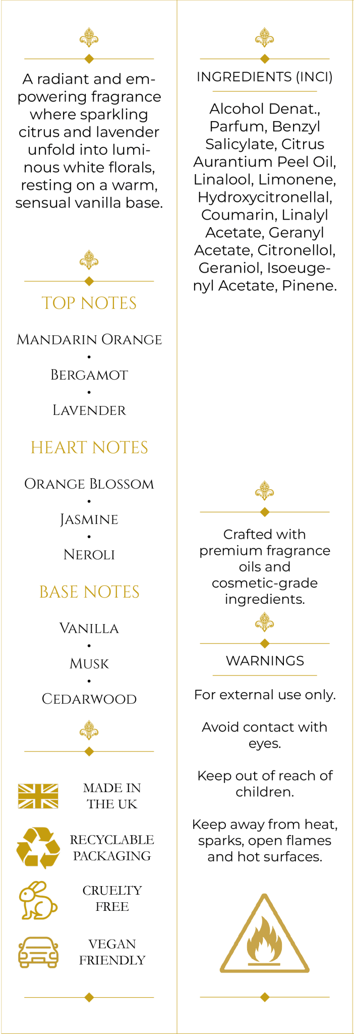 Golden Liberty (381) 50ml Parfum For Her - Elysium Aromatherapy