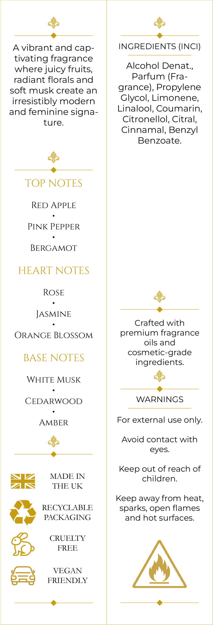 Roman Coral (342) 50ml Parfum For Her - Elysium Aromatherapy